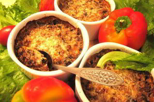 Жульен печеночный с грибами под сыром Джюгас