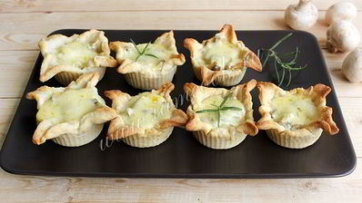 жульен с грибами в тарталетках