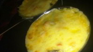 жульен с мидиями и овощами