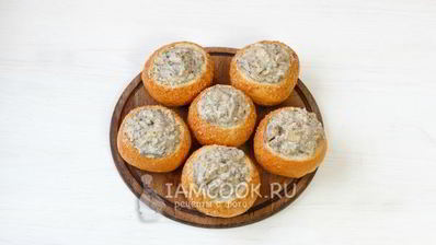 жульен в булочках