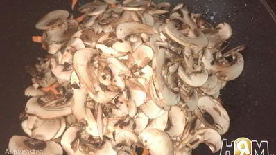 жюльен-фьюжн из гречки с грибами