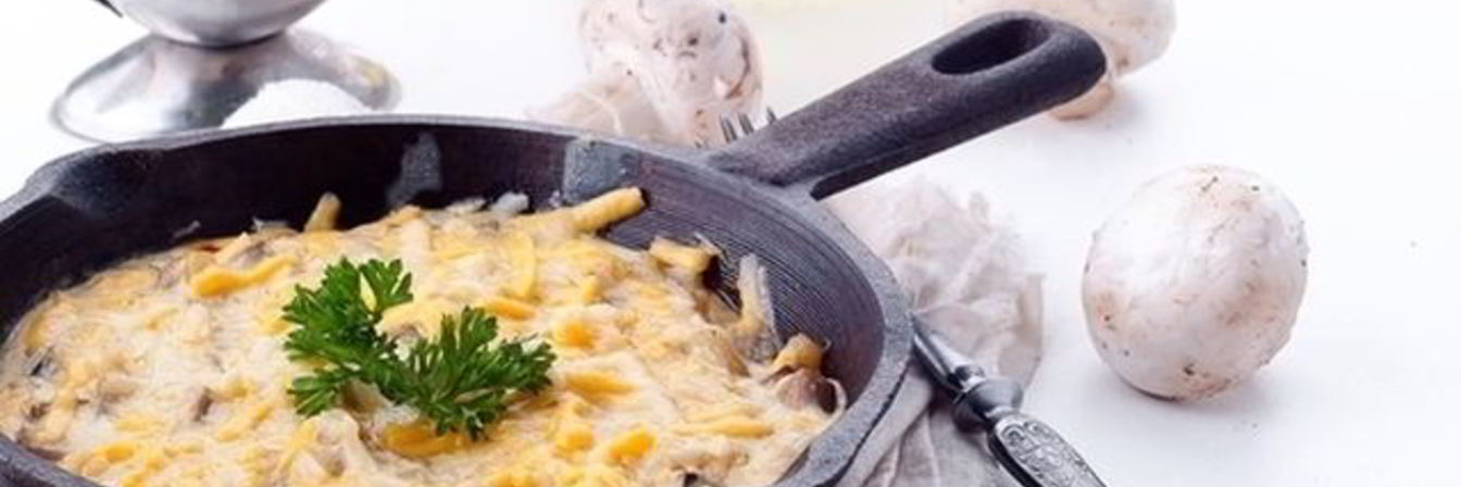 Жюльен с картофелем и курицей