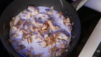 жюльен с курицей и грибами